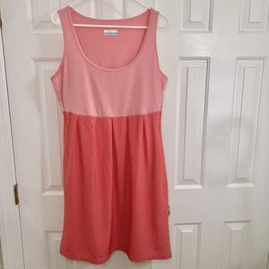 Columbia Womens Marakesh Maven Pink Athleisure Dress w/ Pockets Size Large